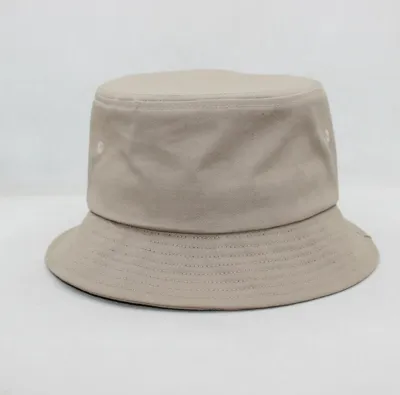 Cotton Custom Logo Embroidery Printing Diy Men Women Casual Solid Color Bucket Hat