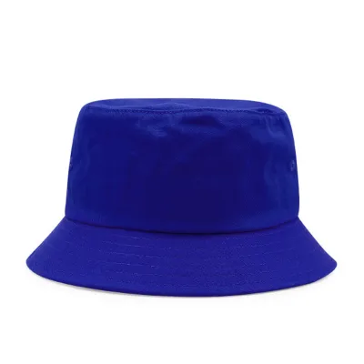 Cotton Custom Logo Embroidery Printing Diy Men Women Casual Solid Color Bucket Hat