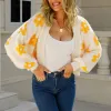 Beige Yellow Flower