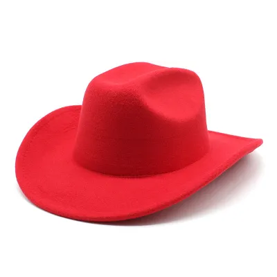 Vintage Style Unisex Men Women Riding Western Cowboy Curled Hat Custom