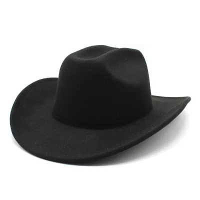 Vintage Style Unisex Men Women Riding Western Cowboy Curled Hat Custom