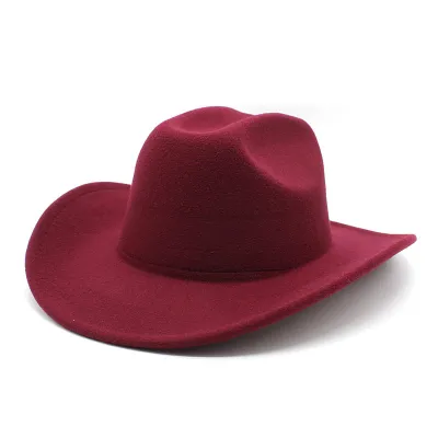 Vintage Style Unisex Men Women Riding Western Cowboy Curled Hat Custom