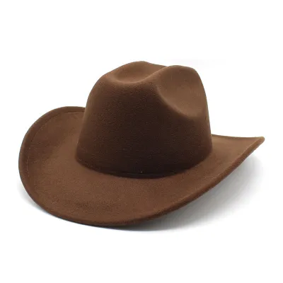 Vintage Style Unisex Men Women Riding Western Cowboy Curled Hat Custom
