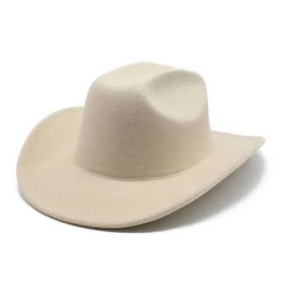Vintage Style Unisex Men Women Riding Western Cowboy Curled Hat Custom