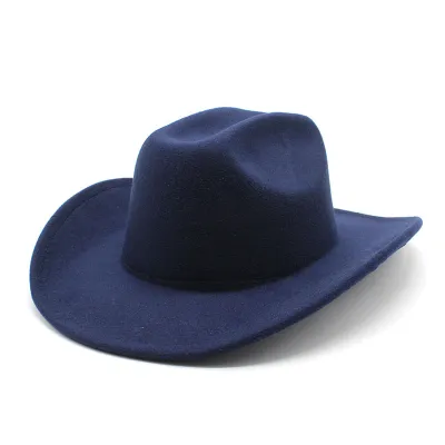 Vintage Style Unisex Men Women Riding Western Cowboy Curled Hat Custom