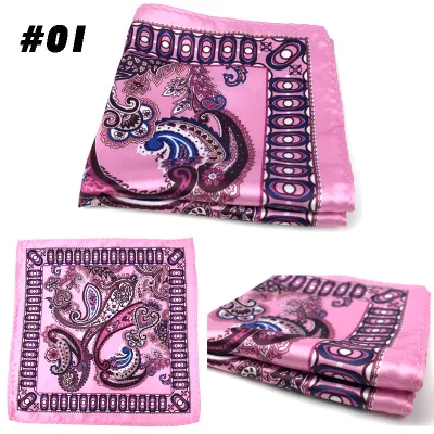 Men Retro British Style Suit Pocket Towel Accessory