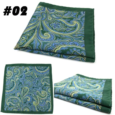 Men Retro British Style Suit Pocket Towel Accessory
