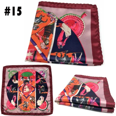 Men Retro British Style Suit Pocket Towel Accessory