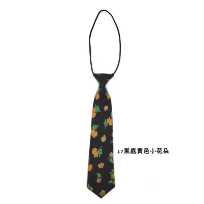 Women Fashion Fun Dot Stripe Tiny Flower Print Tie