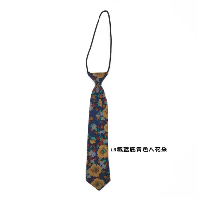 Women Fashion Fun Dot Stripe Tiny Flower Print Tie