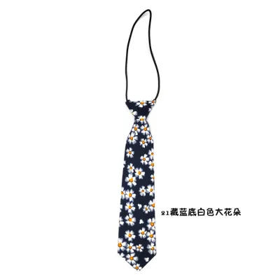 Women Fashion Fun Dot Stripe Tiny Flower Print Tie