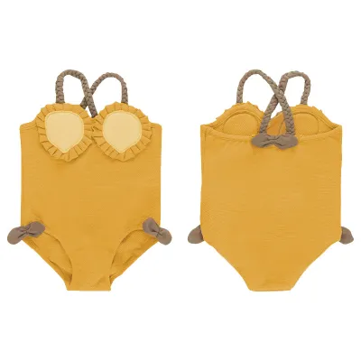 Kids Toddler Girls Casual Cute Fruit Print One Piece Polyester Swimwear