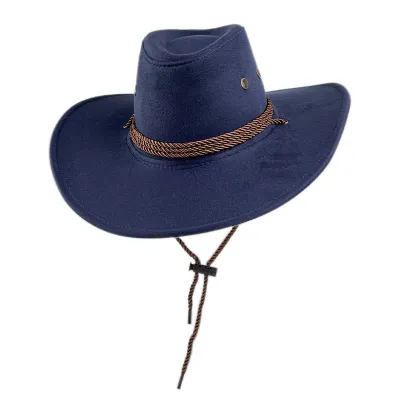 Custom Men Retro Western Suede Western Cowboy Hat