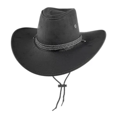 Custom Men Retro Western Suede Western Cowboy Hat