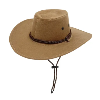 Custom Men Retro Western Suede Western Cowboy Hat