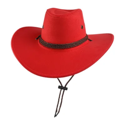 Custom Men Retro Western Suede Western Cowboy Hat