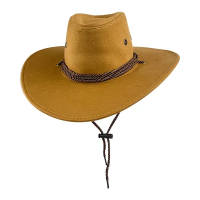 Custom Men Retro Western Suede Western Cowboy Hat