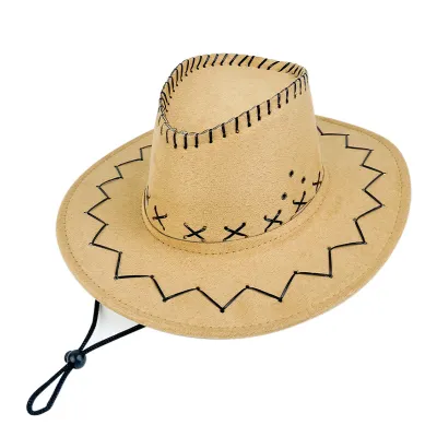 Custom Men Retro Lace-Up Western Hat