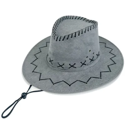 Custom Men Retro Lace-Up Western Hat
