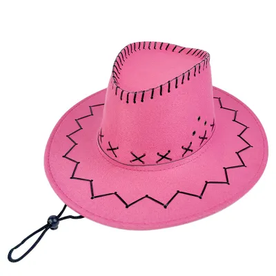 Custom Men Retro Lace-Up Western Hat