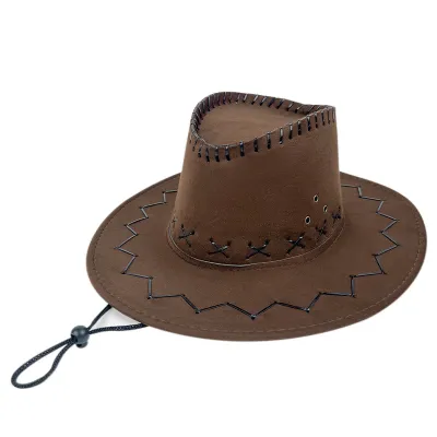 Custom Men Retro Lace-Up Western Hat