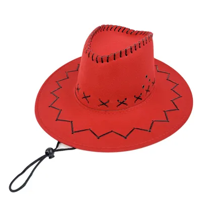 Custom Men Retro Lace-Up Western Hat