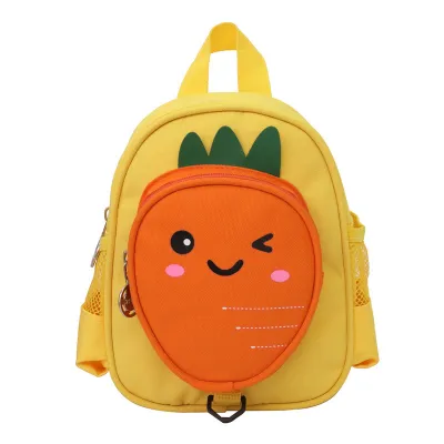 Kids Unisex Casual Cute Fruit Pattern Toddler Canvas School Bag