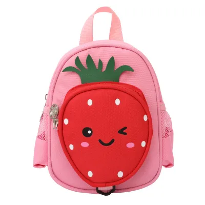 Kids Unisex Casual Cute Fruit Pattern Toddler Canvas School Bag