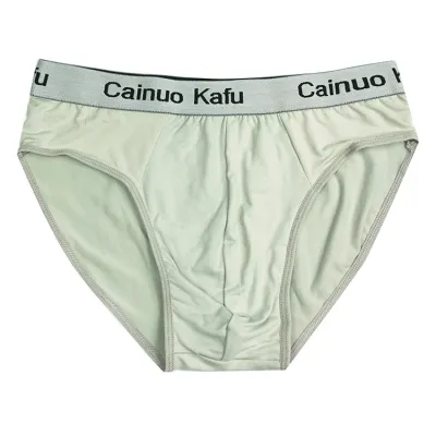 Men Fashion Sexy Sport Letters Solid Color Briefs Milk Fiber
