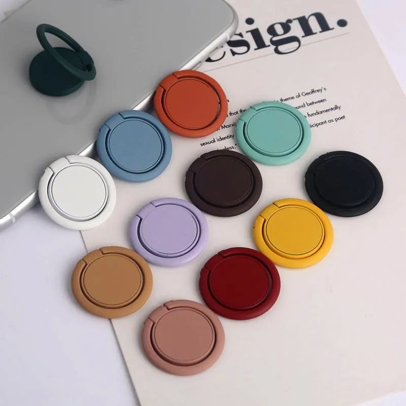 Simple Solid Color Car Magnetic Liquid Ring Mobile Phone Holder