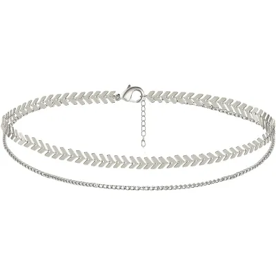 Women's Bohemian Double Fishbone Alloy Anklet