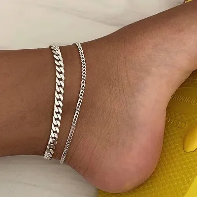 Women's Bohemian Double Fishbone Alloy Anklet