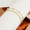 Four-Gold Anklet