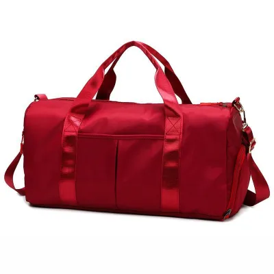 Neutral Simple Large Capacity Dry Wet Separation Yoga Training Gym Bag for Home Fitness