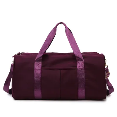 Neutral Simple Large Capacity Dry Wet Separation Yoga Training Gym Bag for Home Fitness