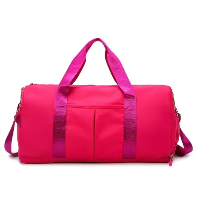 Neutral Simple Large Capacity Dry Wet Separation Yoga Training Gym Bag for Home Fitness