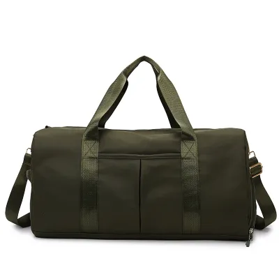 Neutral Simple Large Capacity Dry Wet Separation Yoga Training Gym Bag for Home Fitness