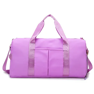 Neutral Simple Large Capacity Dry Wet Separation Yoga Training Gym Bag for Home Fitness