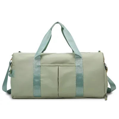 Neutral Simple Large Capacity Dry Wet Separation Yoga Training Gym Bag for Home Fitness