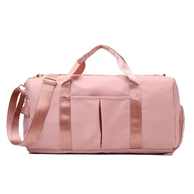 Neutral Simple Large Capacity Dry Wet Separate Yoga Sports Gym Bag for Men Women