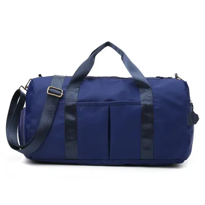 Neutral Simple Large Capacity Dry Wet Separate Yoga Sports Gym Bag for Men Women
