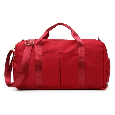 Neutral Simple Large Capacity Dry Wet Separate Yoga Sports Gym Bag for Men Women