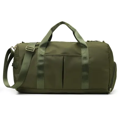 Neutral Simple Large Capacity Dry Wet Separate Yoga Sports Gym Bag for Men Women