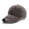 Washed Baseball Cap-Coffee