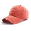 Washed Baseball Cap-Orange