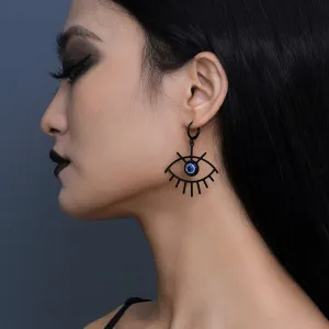 Women Creative Geometric Gothic Diablo Evil Eye Earrings