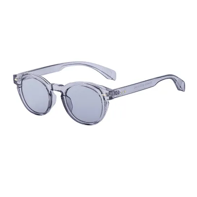 Women's Fashion Oval Small Frame PC Lens Sunglasses