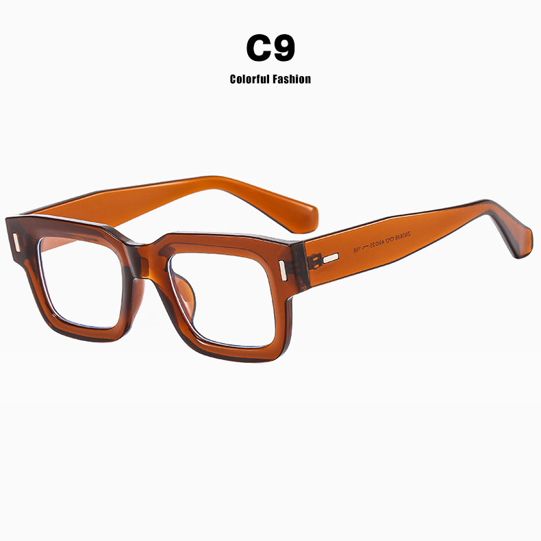 Wholesale Neutral Simple Rice Nail Square Sunglasses