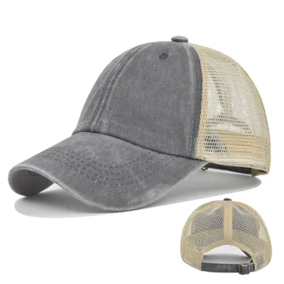 Unisex Contrast Mesh Breathable Truck Driver Cap Custom