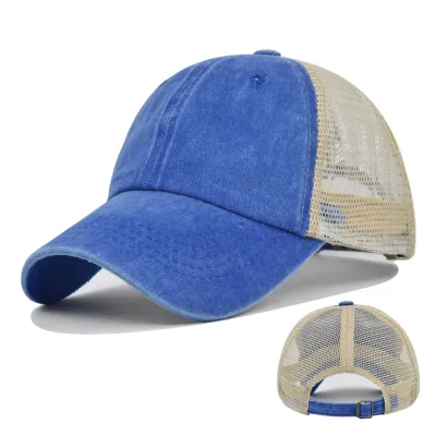 Unisex Contrast Mesh Breathable Truck Driver Cap Custom